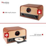 AUDIZIO Salerno Internetradio - Bruin - DAB - CD Speler - Bluetooth