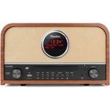 Audizio Salerno DAB Radio - Bluetooth - CD-Speler - Stereo - 40W - Retro