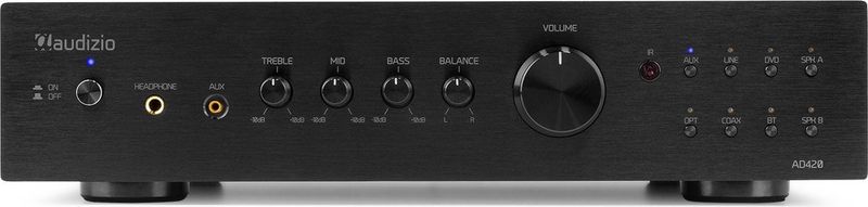 Audizio - AD420B - Stereo Versterker - Zwart - 4-kanaals - Bluetooth