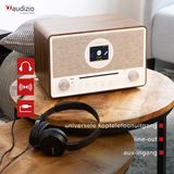 AUDIZIO Lucca Internetradio - Bruin - DAB - Bluetooth - CD Speler