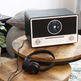 DAB Radio met CD Speler en Bluetooth - Audizio Lucca - FM en Internetradio - AUX en USB Stick Ingang - Wekker