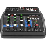 Vonyx - VMM100 - Audio Mixer - 4-Kanaals - Bluetooth - USB MP3 Speler