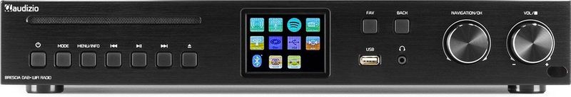 AUDIZIO - Brescia - DAB Radio - Zwart - Compact - Met Afstandsbediening