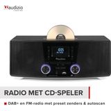 AUDIZIO - Cannes - DAB Radio - Zwart - CD Speler - Bluetooth