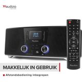 AUDIZIO - Cannes - DAB Radio - Zwart - CD Speler - Bluetooth