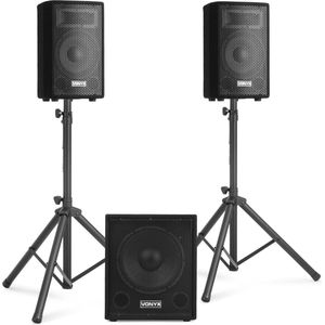 Vonyx - VX1015BT - Geluidsinstallatie - Zwart - 1000W - Inclusief Subwoofer