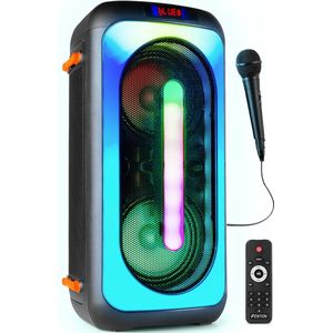 Party speaker Bluetooth - Fenton BoomBox400 - 180 Watt - partybox speaker op accu - karaoke set