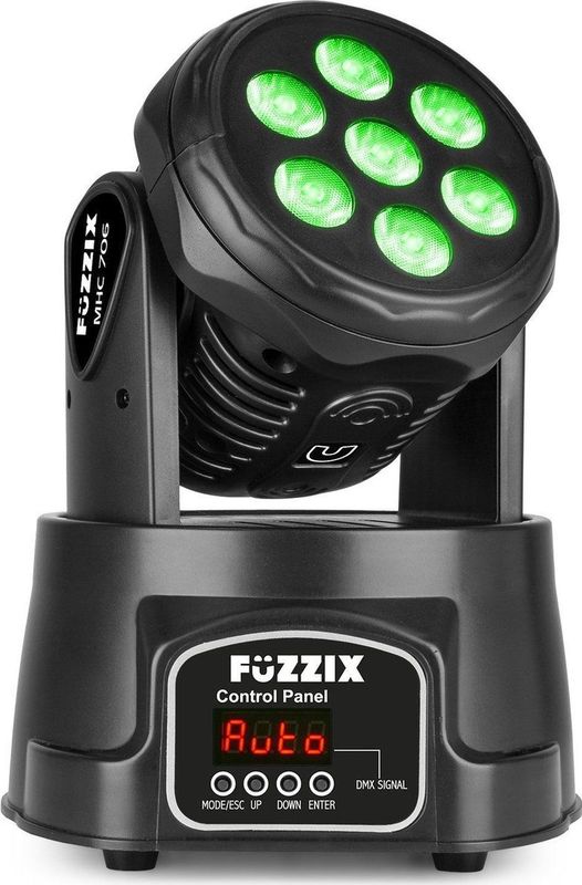 Fuzzix MHC706 LED moving head wash - 7x 6W RGBW LED's - DMX