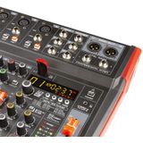 Mengtafel - Vonyx VM-KG10 - 10-kanaals mengpaneel Bluetooth, DSP, mp3 speler en USB audio interface