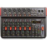 Mengtafel - Vonyx VM-KG10 - 10-kanaals mengpaneel Bluetooth, DSP, mp3 speler en USB audio interface