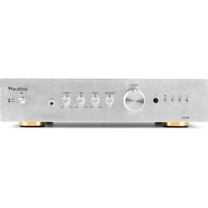 Stereo versterker - Audizio AD200A - hifi versterker met Bluetooth - Subwoofer aansluiting - Zilver