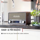 DAB Radio met Bluetooth Model 2024 - Retro Radio - DAB+ / FM - Op Batterijen en Netstroom