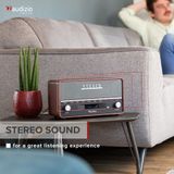 XL DAB radio met Bluetooth model 2023 - Retro radio - DAB+ / FM - Werkt ook op batterijen - Audizio Corno