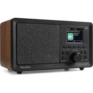 DAB Radio met Bluetooth - Audizio Padova Retro Radio - Met Mp3-speler en Afstandsbediening - 40W