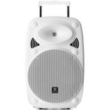 Party speaker Bluetooth - Vonyx Verve46 - 1000 Watt - partybox op accu - 2 draadloze microfoons - wit