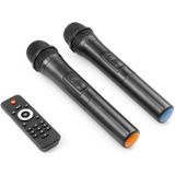 Party speaker Bluetooth - Vonyx Verve46 - 1000 Watt - partybox op accu - 2 draadloze microfoons - zwart
