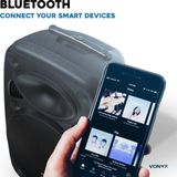 Party speaker Bluetooth - Vonyx Verve38 - 800 Watt - partybox op accu - 2 draadloze microfoons