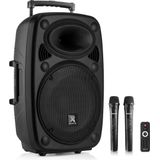 Party speaker Bluetooth - Vonyx Verve38 - 800 Watt - partybox op accu - 2 draadloze microfoons