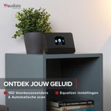 AUDIZIO Livorno - DAB+ Tuner - Zwart - WIFI - Bluetooth