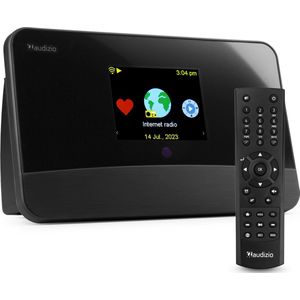 AUDIZIO Livorno - DAB+ Tuner - Zwart - WIFI - Bluetooth