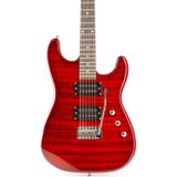 Max GigKit Elektrische gitaar met 40 Watt versterker en accessoires - Donker Rood