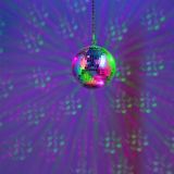 Fuzzix MB20ML Discobal 20 cm - met motor op batterijen en RGBW LED's