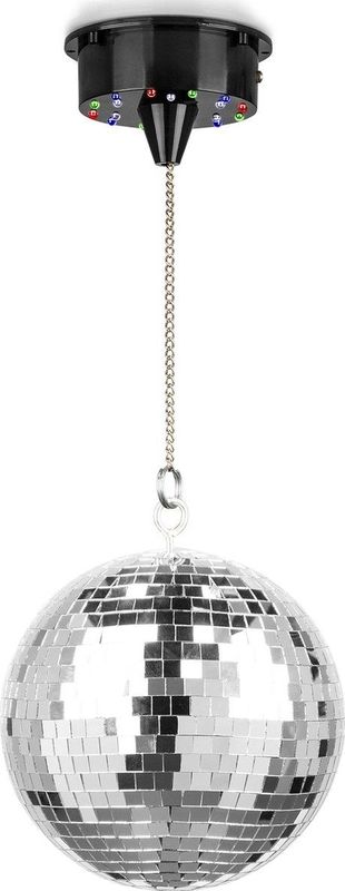 Fuzzix MB20ML Discobal 20 cm - met motor op batterijen en RGBW LED's