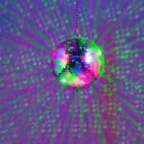 Fuzzix MB30ML Discobal 30 cm - met motor op batterijen en RGBW LED's