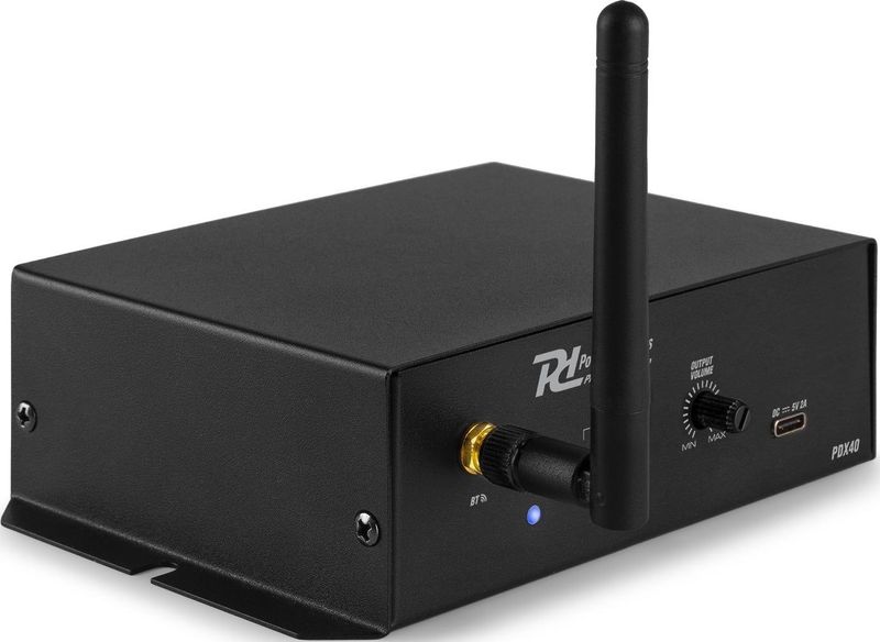 Bluetooth Receiver - Power Dynamics PDX40 - Bluetooth Ontvanger - Draadloos bereik - Tot 30 Meter - Zwart
