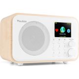 DAB Radio - Audizio Vicenza - DAB / DAB+ en Internet Radio met Bluetooth - WIFI - Accu - Wit