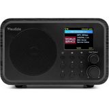 DAB Radio - Audizio Vicenza - DAB / DAB+ en Internet Radio met Bluetooth - WIFI - Accu - Zwart