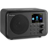 DAB Radio - Audizio Vicenza - DAB / DAB+ en Internet Radio met Bluetooth - WIFI - Accu - Zwart