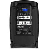 Vonyx VSP200 - 200 Watt Mobiele Speaker met Bluetooth 5.0 - 10 inch - 2 Draadloze UHF microfoons