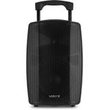 Vonyx VSP200 - 200 Watt Mobiele Speaker met Bluetooth 5.0 - 10 inch - 2 Draadloze UHF microfoons