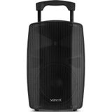 Vonyx VSP200 - 200 Watt Mobiele Speaker met Bluetooth 5.0 - 10 Inch - 2 Draadloze UHF Microfoons