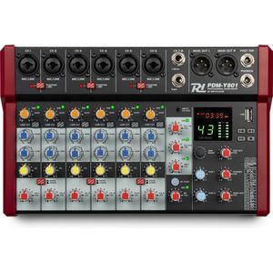 Power Dynamics PDM-Y801 mixer - 8 kanaals mengpaneel met Bluetooth