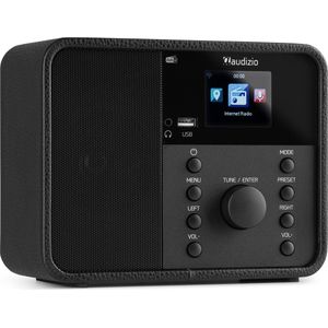 AUDIZIO - Nardo - DAB Radio - Zwart - Compact Design - 40W Speaker