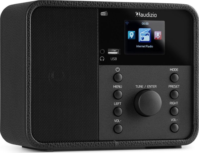 AUDIZIO - Nardo - DAB Radio - Zwart - Compact Design - 40W Speaker
