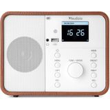 Audizio - Nardo - DAB Radio - Wit - Compact Design - Bluetooth