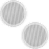 Power Dynamics MSLP65 Marine Speaker Set - 2x waterdichte speakers low profile - 6 Inch - 100W - Wit