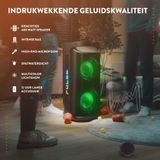 Partybox - Fenton Pulse200 speaker met lichteffecten - Met microfoon en ingebouwde accu