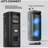 Partybox - Fenton Pulse200 speaker met lichteffecten - Met microfoon en ingebouwde accu