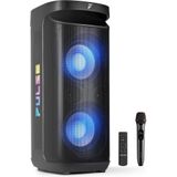 Partybox - Fenton Pulse200 speaker met lichteffecten - Met microfoon en ingebouwde accu