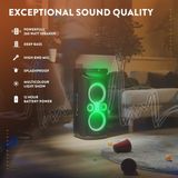 Partybox - Fenton Pulse130 speaker met lichteffecten - Met microfoon en ingebouwde accu