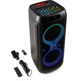 Partybox - Fenton Core160 - Bluetooth speaker met lichteffecten - Met microfoon en oplaadbare accu