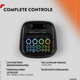 Partybox - Fenton Core130 - Bluetooth speaker met lichteffecten - Met microfoon en oplaadbare accu