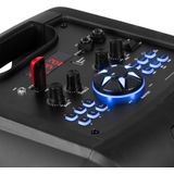 FENTON Track510 - Party Speaker - Zwart - 160W Vermogen - Met LED-Lichtshows