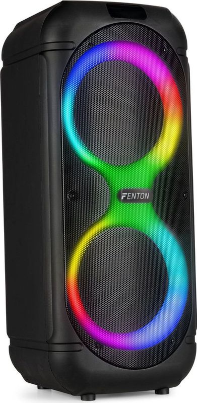 FENTON Track510 - Party Speaker - Zwart - 160W Vermogen - Met LED-Lichtshows