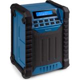 AUDIZIO Jobsite Bouwradio - Blauw - Compact - Robuust - Bluetooth - FM/DAB