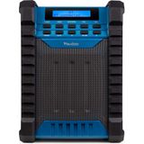 AUDIZIO Jobsite Bouwradio - Blauw - Compact - Robuust - Bluetooth - FM/DAB